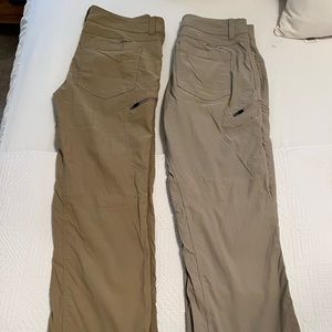 2 Pair - Eddie Bauer Men’s Ascent Hiking Khaki Pants 32/20